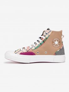 Hacked Fashion Chuck 70 High Tenisky Converse Hnědá