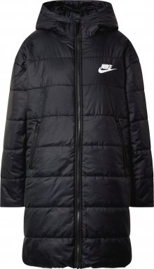 Nike Sportswear Zimní kabát \'Core\' černá / bílá
