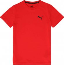 PUMA Funkční tričko červená / černá