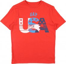 GAP Tričko \'City\' červená / bílá / námořnická modř / nebeská modř