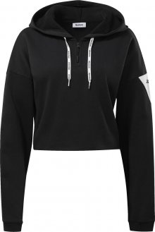 REEBOK Sportovní mikina bílá / černá