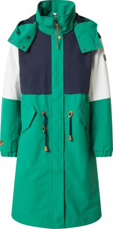 ICEPEAK Outdoorový kabát \'Algoma\' zelená / tmavě modrá / bílá