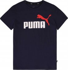 PUMA Funkční tričko tmavě modrá / bílá / červená