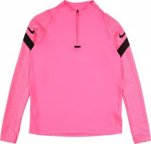 NIKE Sportovní mikina \'Strike\' pink / růžová / černá