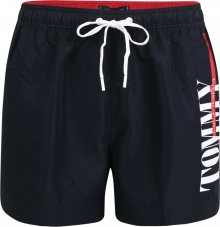 Tommy Hilfiger Underwear Plavecké šortky bílá / červená / tmavě modrá