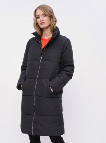 Černý zimní prošívaný kabát Jacqueline de Yong Erica - M