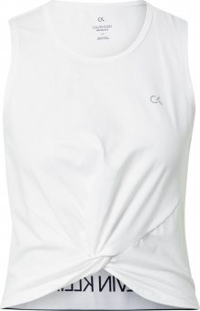 Calvin Klein Performance Sportovní top \'TANK\' bílá / černá
