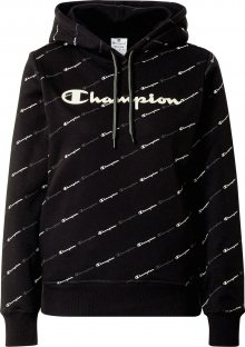 Champion Authentic Athletic Apparel Sportovní mikina bílá / černá