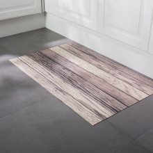 Blancheporte Vinylový kobereček s efektem parket prkna-bělené dřevo 49x79cm