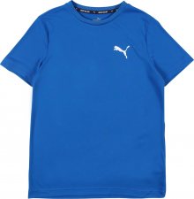 PUMA Funkční tričko bílá / královská modrá