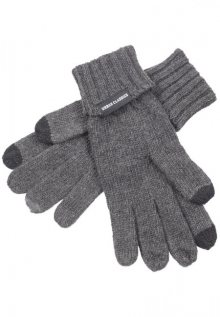 Urban Classics Knit Gloves darkgrey melange - UNI