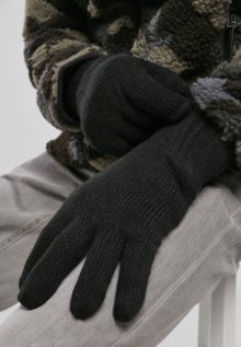 Urban Classics Knitted Gloves black - M