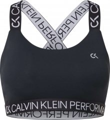Calvin Klein Performance Sportovní podprsenka bílá / černá
