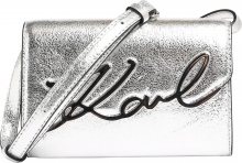 Karl Lagerfeld Taška přes rameno \'signature\' stříbrná