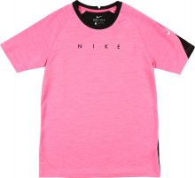 NIKE Funkční tričko \'Academy\' pink / černá / bílá