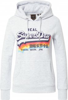Superdry Mikina mix barev / bílý melír