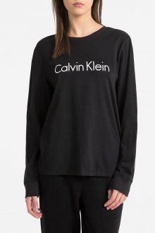 Calvin Klein černé tričko L/S Crew Neck Basic s logem - XS