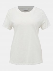 Bílé basic tričko VILA Sumilta - L