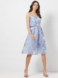 Světle modré květované šaty Dorothy Perkins - L
