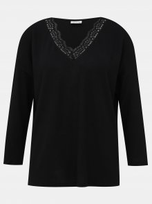 Černý svetr s krajkou Jacqueline de Yong Choice - S