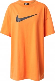 Nike Sportswear Šaty oranžová / černá
