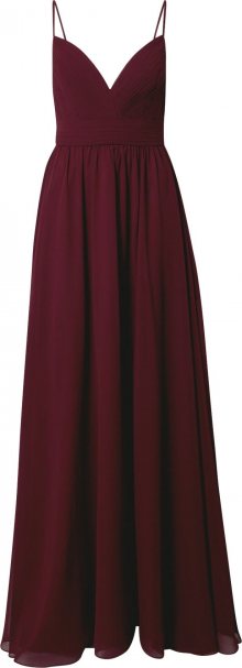 Unique Společenské šaty vínově červená