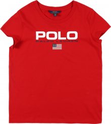 POLO RALPH LAUREN Tričko červená / bílá / černá