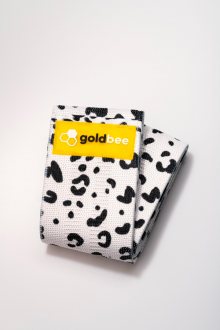 GoldBee Textilní Odporová Guma - Bílá Leopardí M