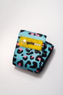 GoldBee Textilní Odporová Guma - Modro Růžová L