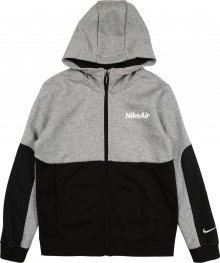 Nike Sportswear Mikina \'Air\' světle šedá / černá