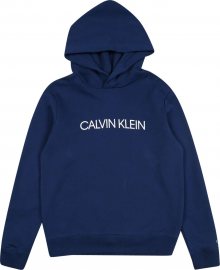 Calvin Klein Jeans Mikina bílá / noční modrá