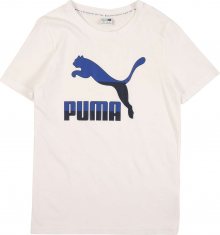 PUMA Funkční tričko marine modrá / černá / bílá