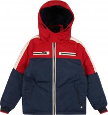 Petrol Industries Zimní bunda červená / bílá / námořnická modř
