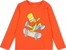 NAME IT Tričko \'Simpsons\' svítivě oranžová / žlutá / světlemodrá / bílá / černá