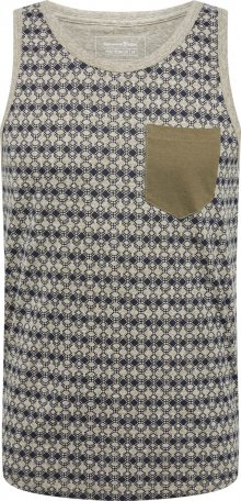 TOM TAILOR DENIM Tričko antracitová / kouřově šedá / olivová