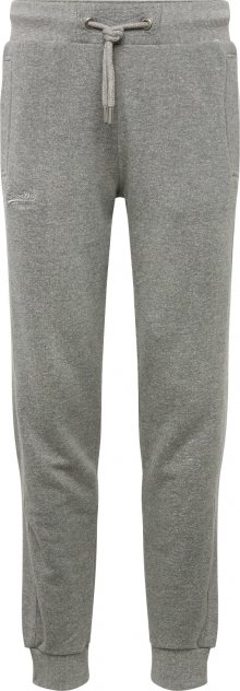Superdry Kalhoty šedý melír