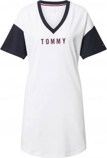 Tommy Hilfiger Underwear Noční košilka noční modrá / bílá