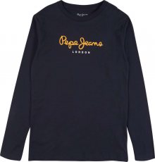 Pepe Jeans Tričko \'NEW HERMAN\' námořnická modř / žlutá / bílá