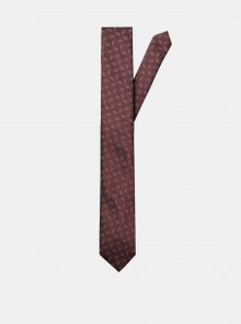Vínová vzorovaná kravata Selected Homme Morten