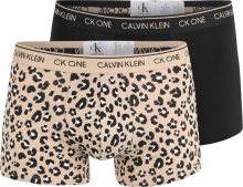 Calvin Klein Underwear Boxerky světle béžová / černá