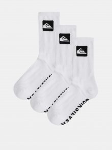 Sada tří párů bílých ponožek Quiksilver 