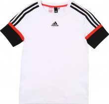 ADIDAS PERFORMANCE Funkční tričko ohnivá červená / černá / bílá