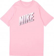 Nike Sportswear Tričko bílá / růžová