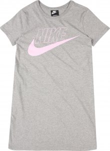 Nike Sportswear Šaty šedá / pink