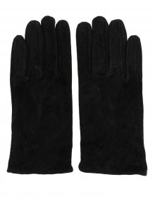 Černé kožené rukavice Pieces Comet - 