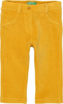 UNITED COLORS OF BENETTON Kalhoty tmavě žlutá
