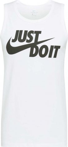 Nike Sportswear Tričko bílá / černá