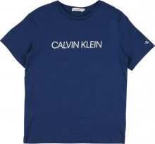 Calvin Klein Jeans Tričko modrá / bílá