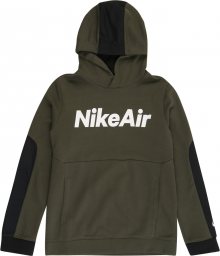 Nike Sportswear Mikina bílá / khaki / černá