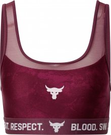 UNDER ARMOUR Sportovní podprsenka \'Project Rock\' fialová / bílá